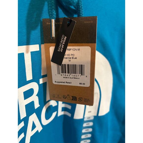 SZ M - Men's North Face Hoodie, alkaline blue - Picture 2 of 3